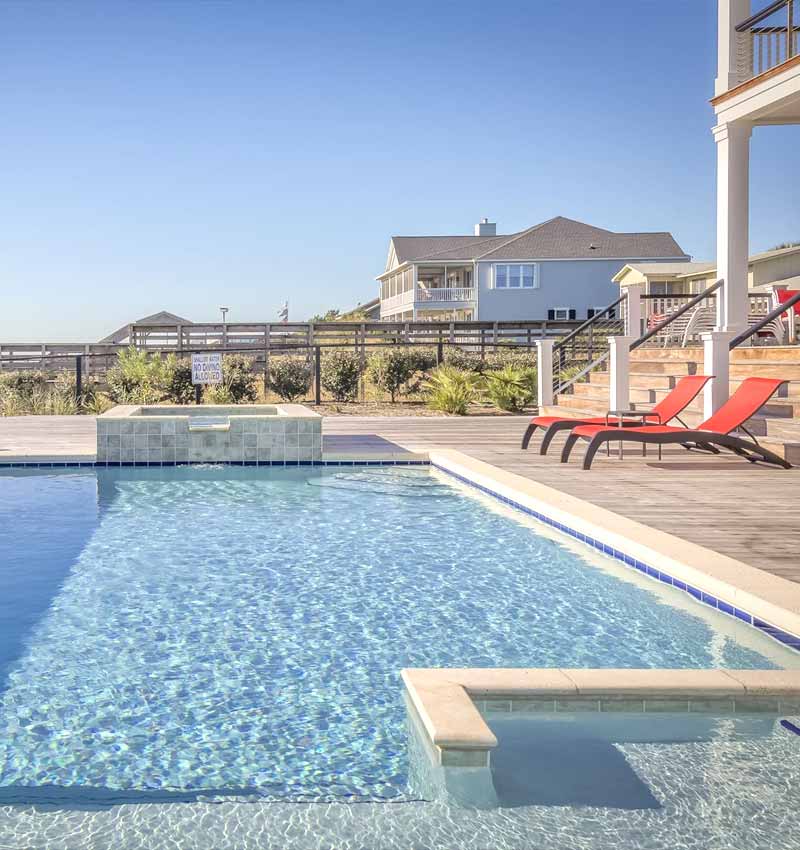 construcción piscinas de lujo